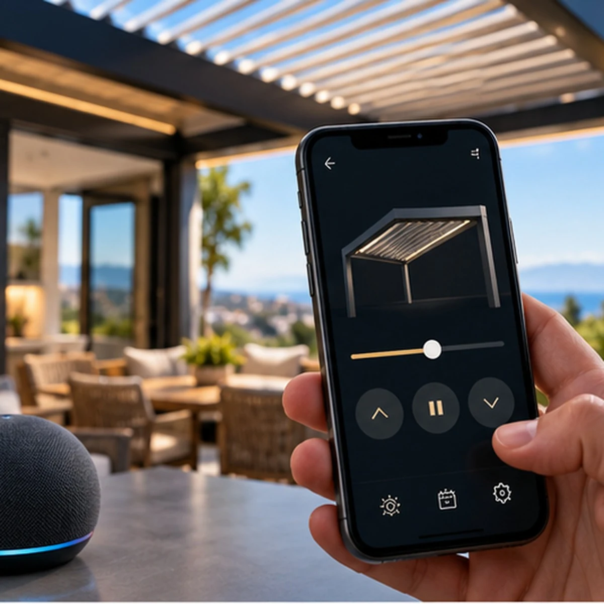 Pergola Smartphone Voice Control